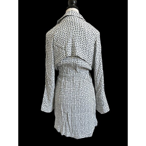 Anthropologie Sightseer Trench by Cartonnier Unique lightweight Size Medium - Picture 3 of 9